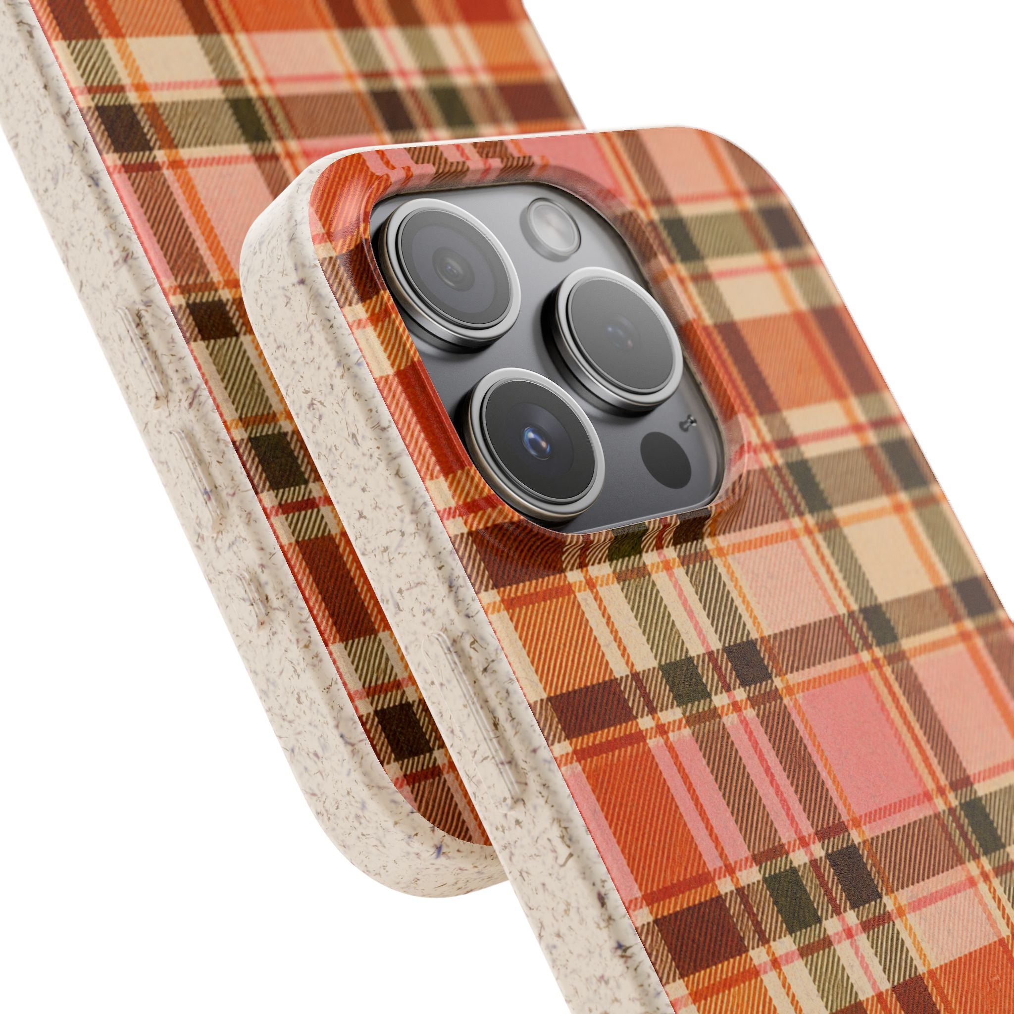 Hello Fall Plaid- Eco-Friendly Biodegradable Phone Case