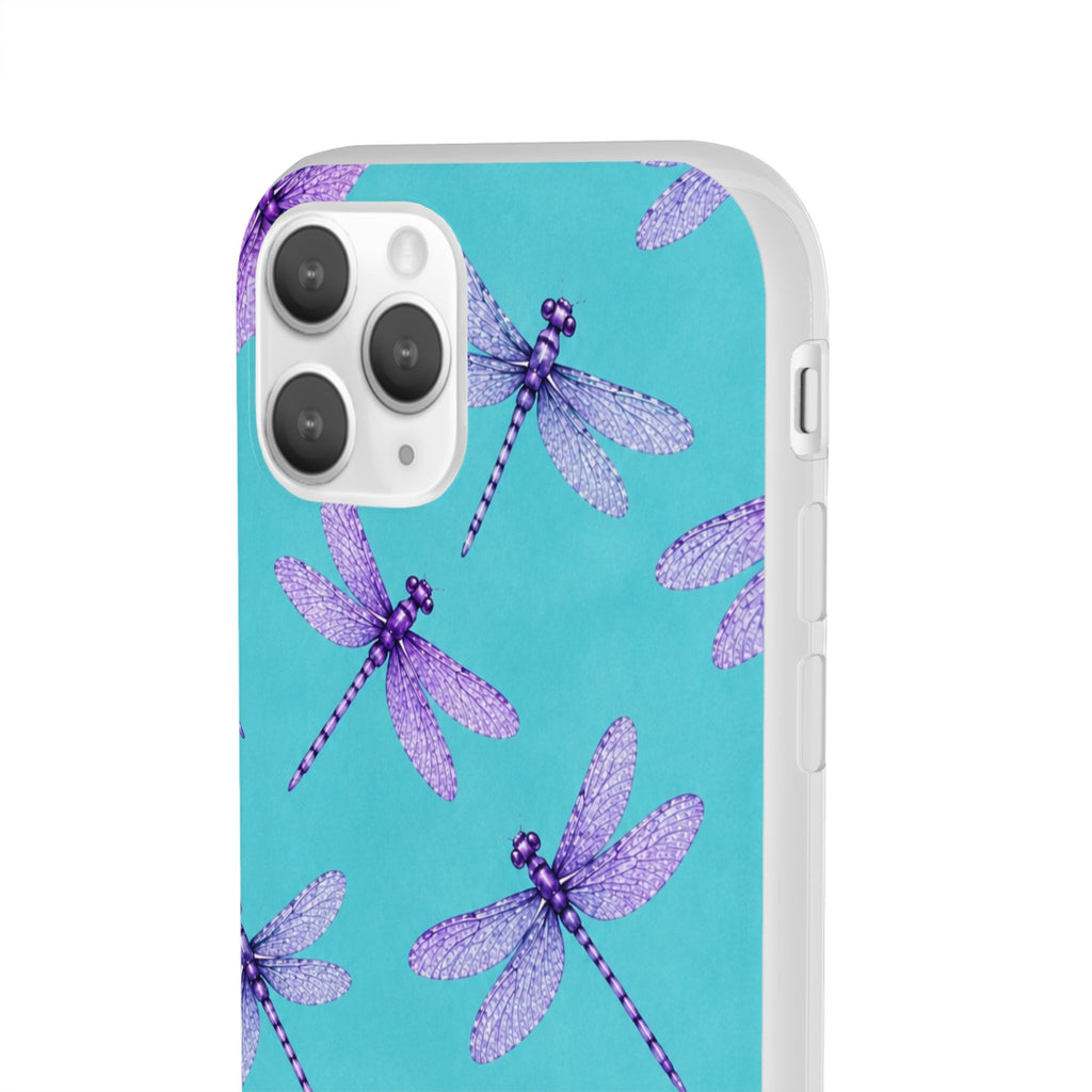 Turquoise Dragonfly Dreams – Flexi iPhone & Samsung Phone Case