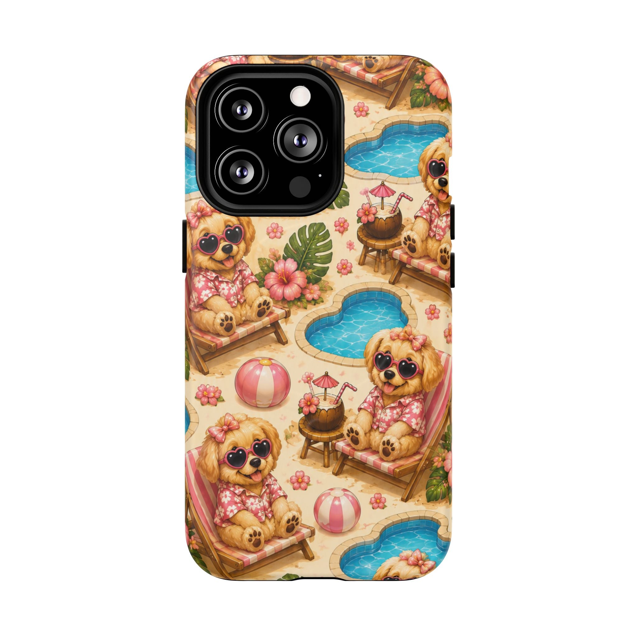 Poolside Puppies-Magnetic Tough Phone Case