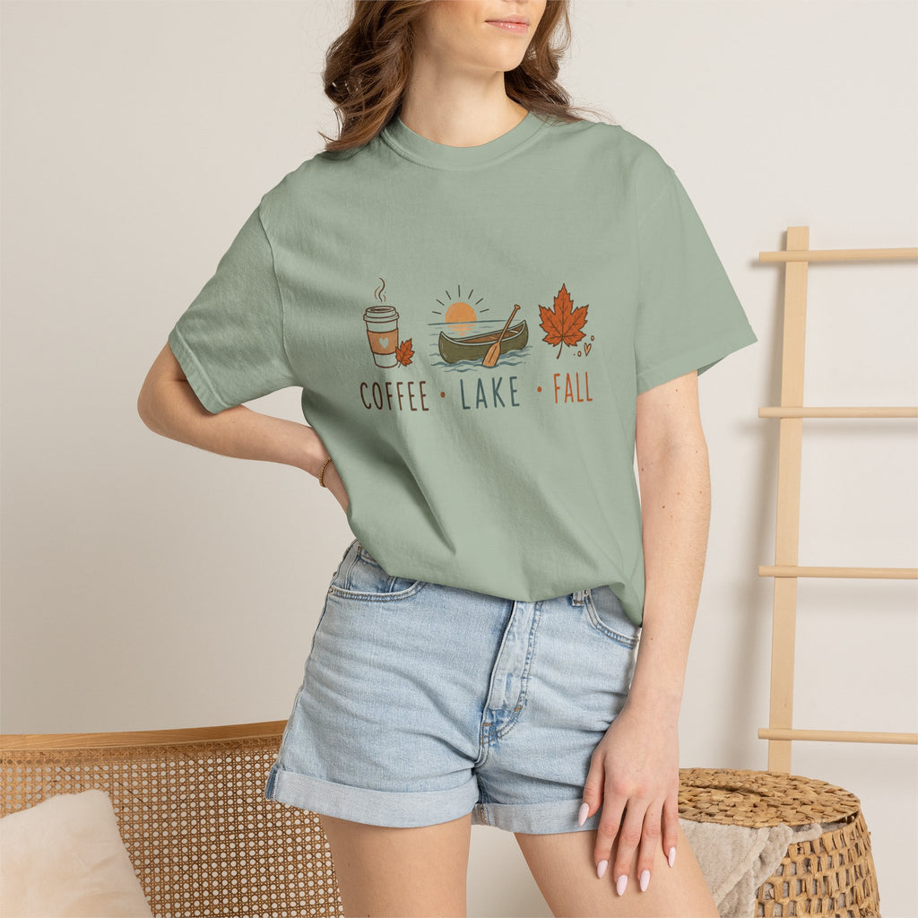 Coffee • Lake • Fall – Comfort Colors® Tee