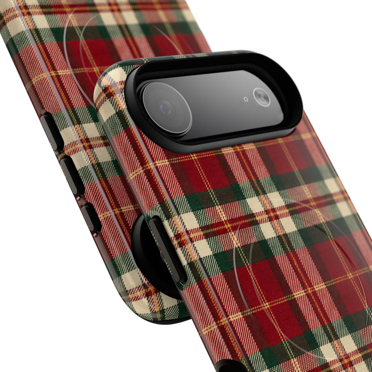 Christmas at the Cabana Plaid -Tough Magnetic Phone Case