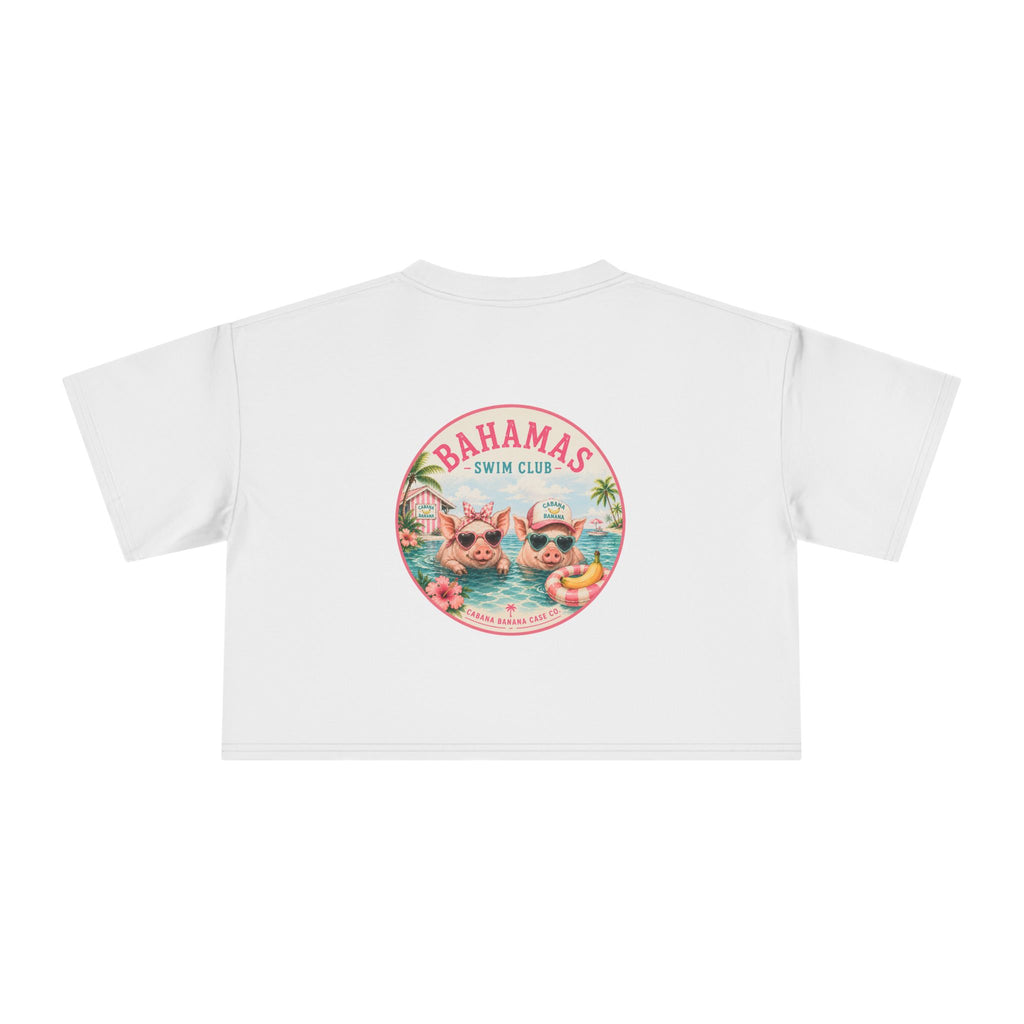 Bahamas Pig Swim Club – Crop Tee