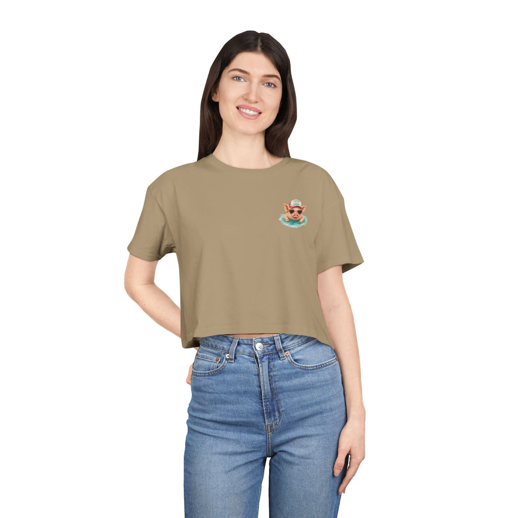 Bahamas Pig Swim Club – Crop Tee