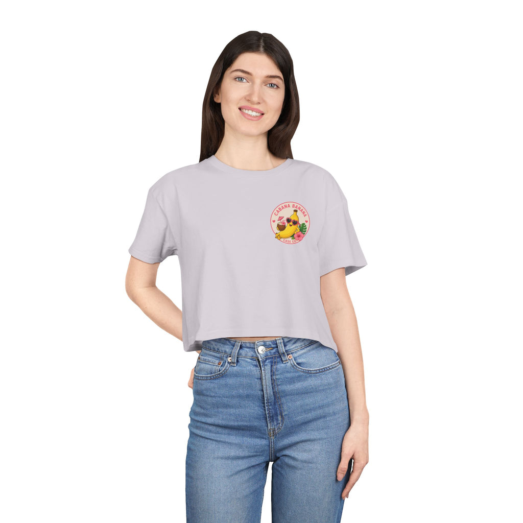 Cabana Banana- Crop Tee