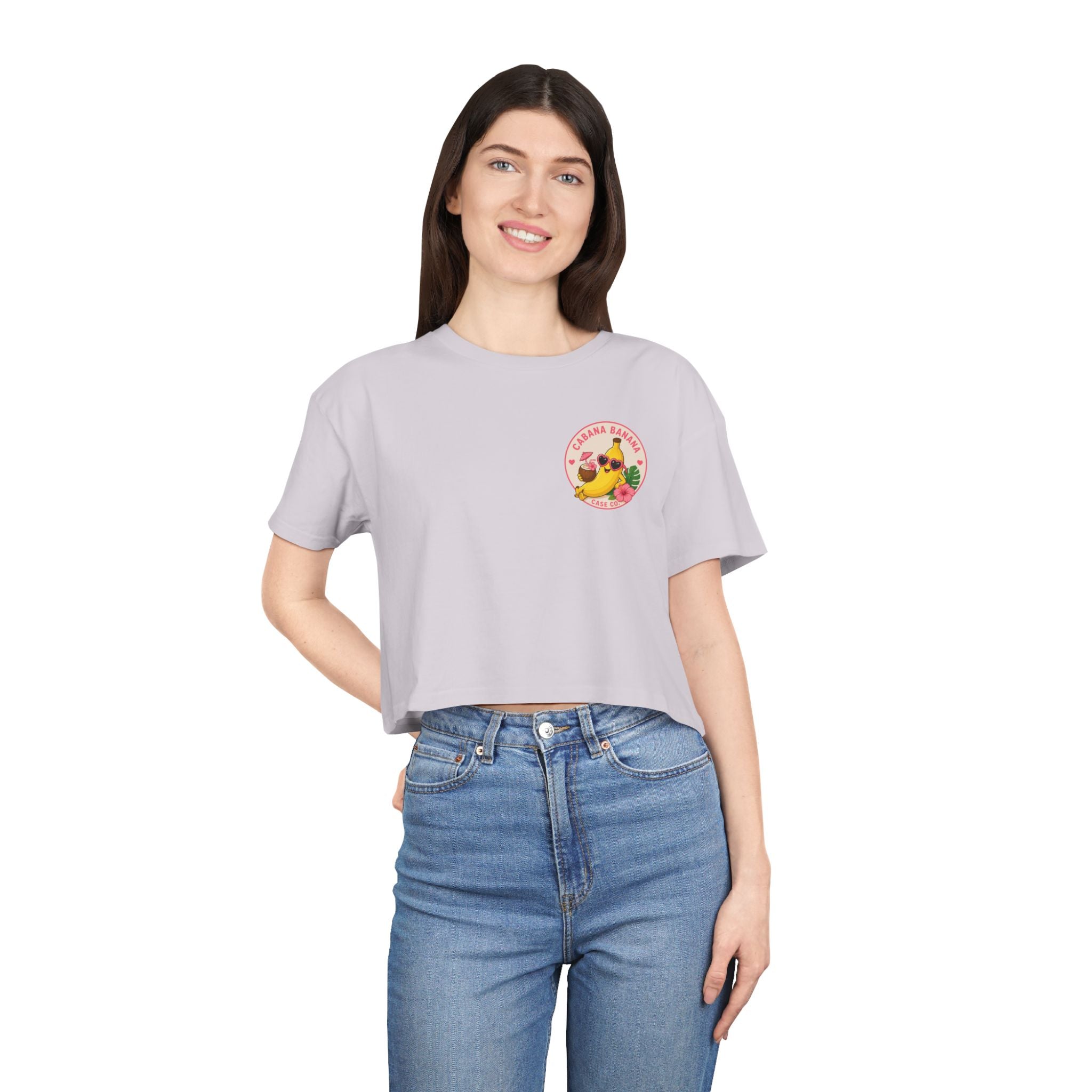 Cabana Banana- Crop Tee