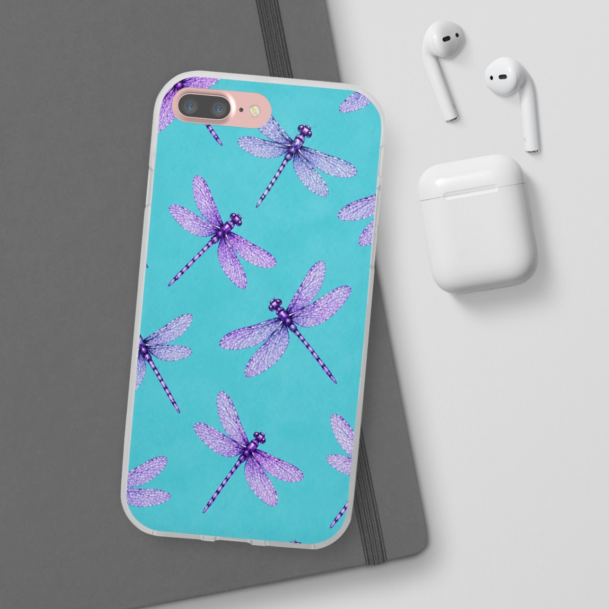 Turquoise Dragonfly Dreams – Flexi iPhone & Samsung Phone Case
