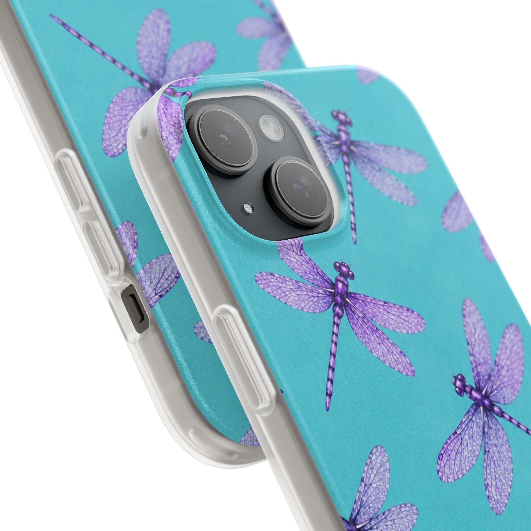 Turquoise Dragonfly Dreams – Flexi iPhone & Samsung Phone Case