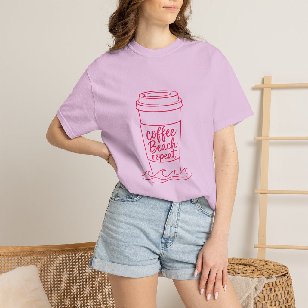 Coffee Beach Repeat – Comfort Colors® T-Shirt