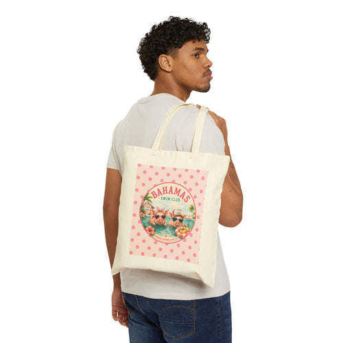 Bahamas Pig Swim Club-Canvas Tote