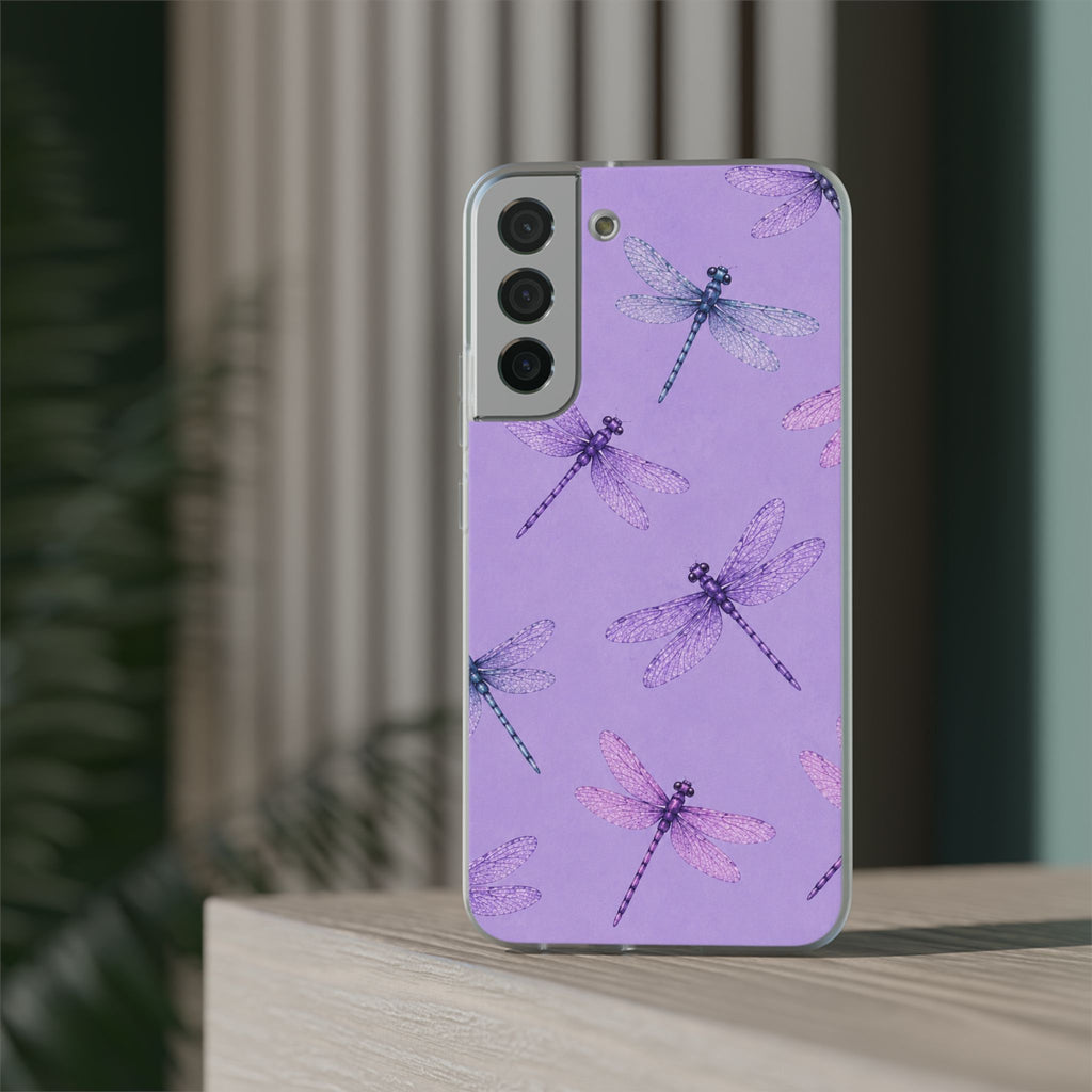 Lavender Dragonfly Dreams-Flexi iPhone & Samsung Phone Case