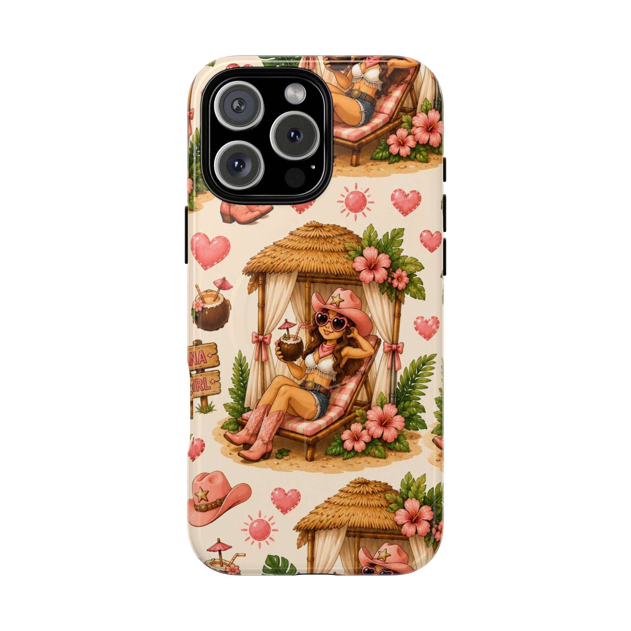 Cabana Cowgirl- Tough Magnetic Phone Case