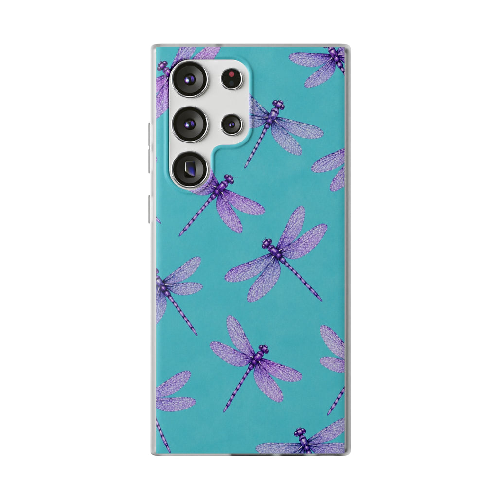 Turquoise Dragonfly Dreams – Flexi iPhone & Samsung Phone Case