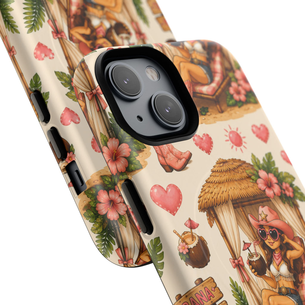 Cabana Cowgirl- Tough Magnetic Phone Case