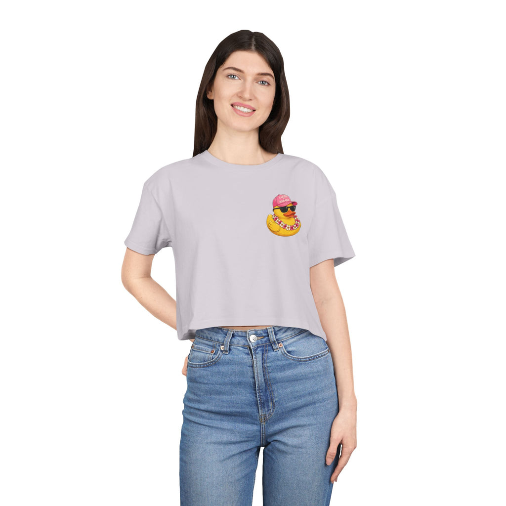 Ducking Out of Reality-Crop Tee Shirt