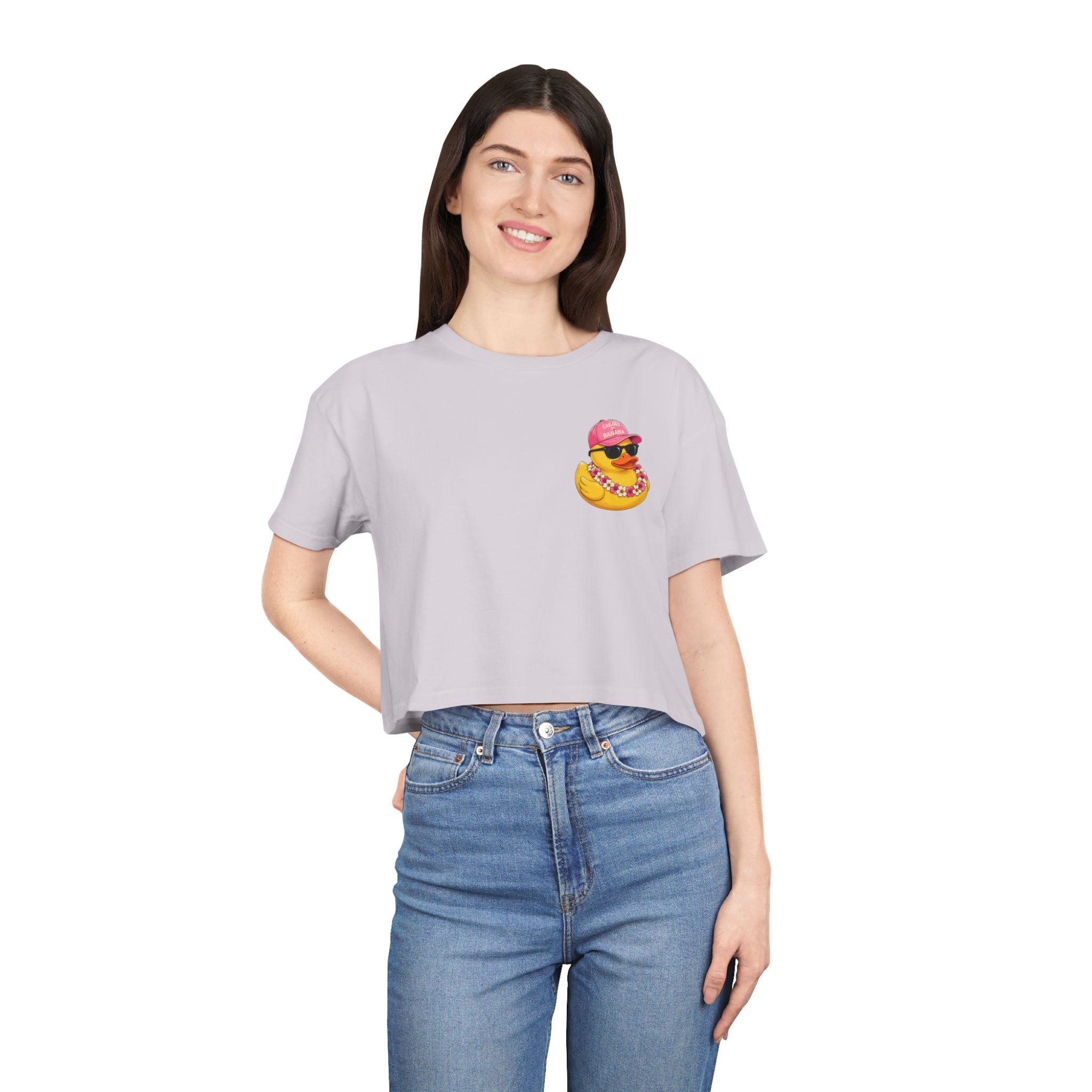 Ducking Out of Reality-Crop Tee Shirt
