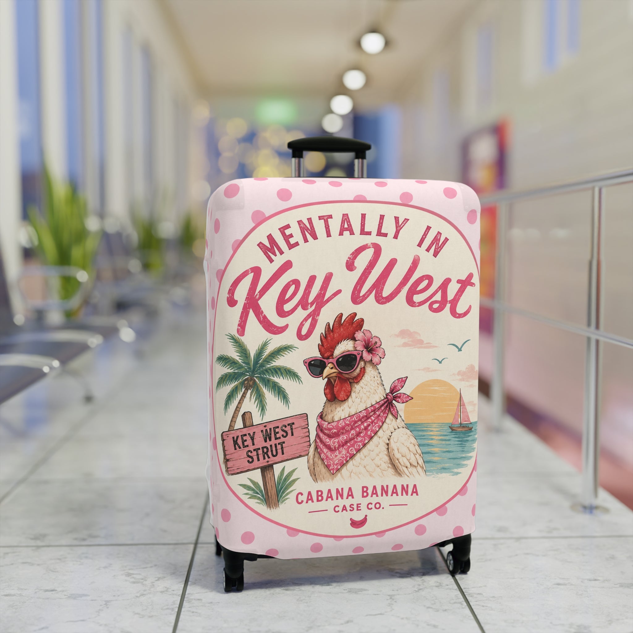 Mentally in Key West-Luggage Protector