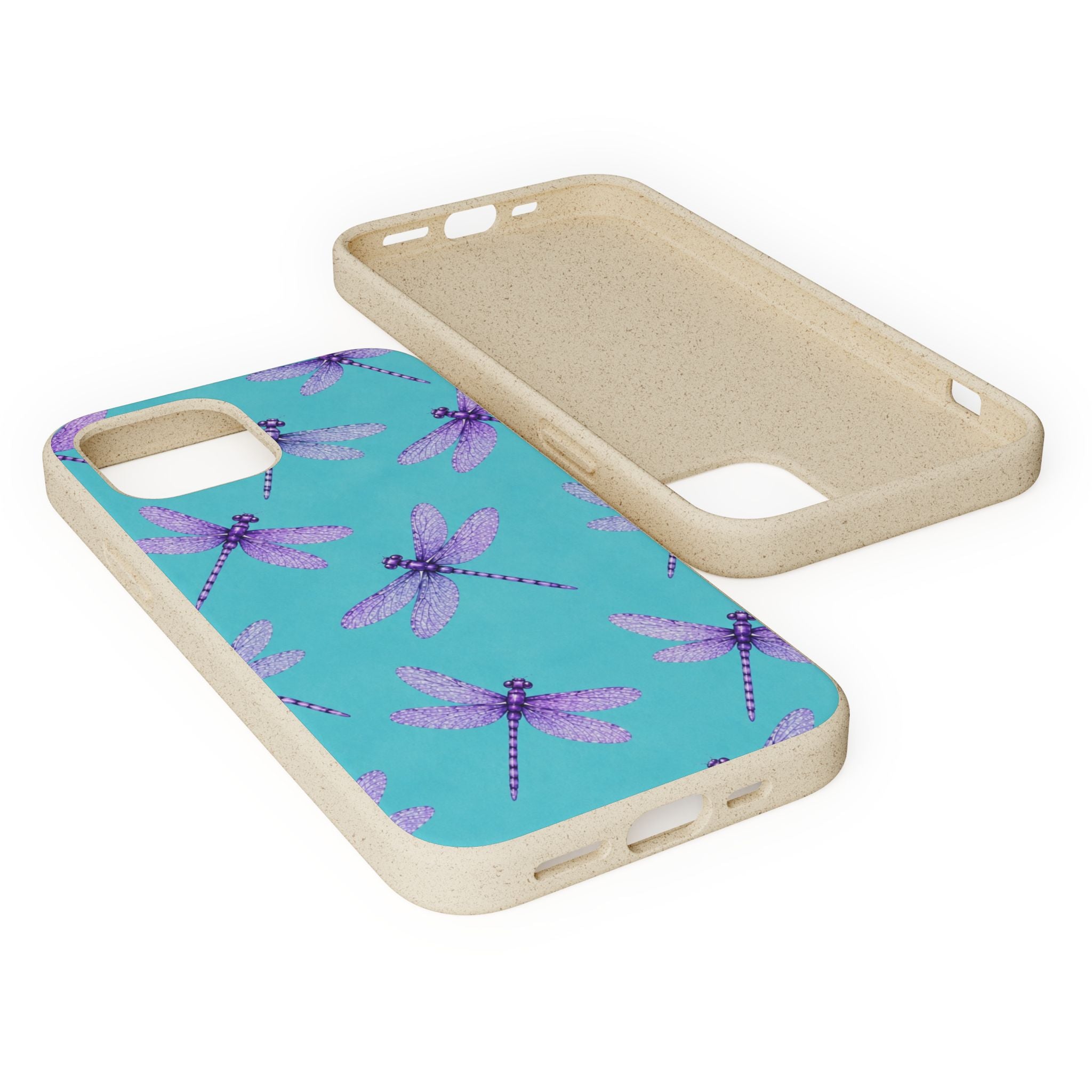 Turquoise Dragonfly Dreams — Eco-Friendly Biodegradable Phone Case