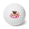 Poolside Pugs-Golf Balls, 6pcs