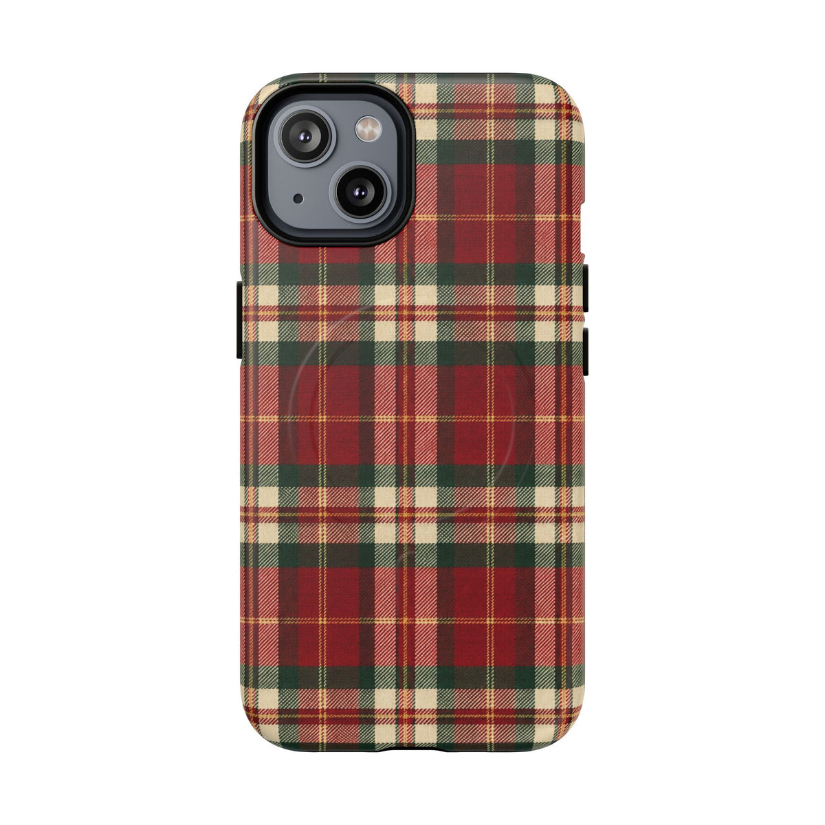 Christmas at the Cabana Plaid -Tough Magnetic Phone Case