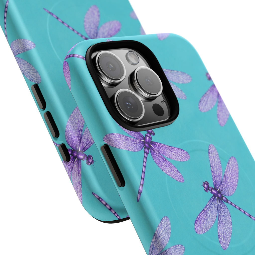 Turquoise Dragonfly Dreams – Tough Magnetic Phone Case