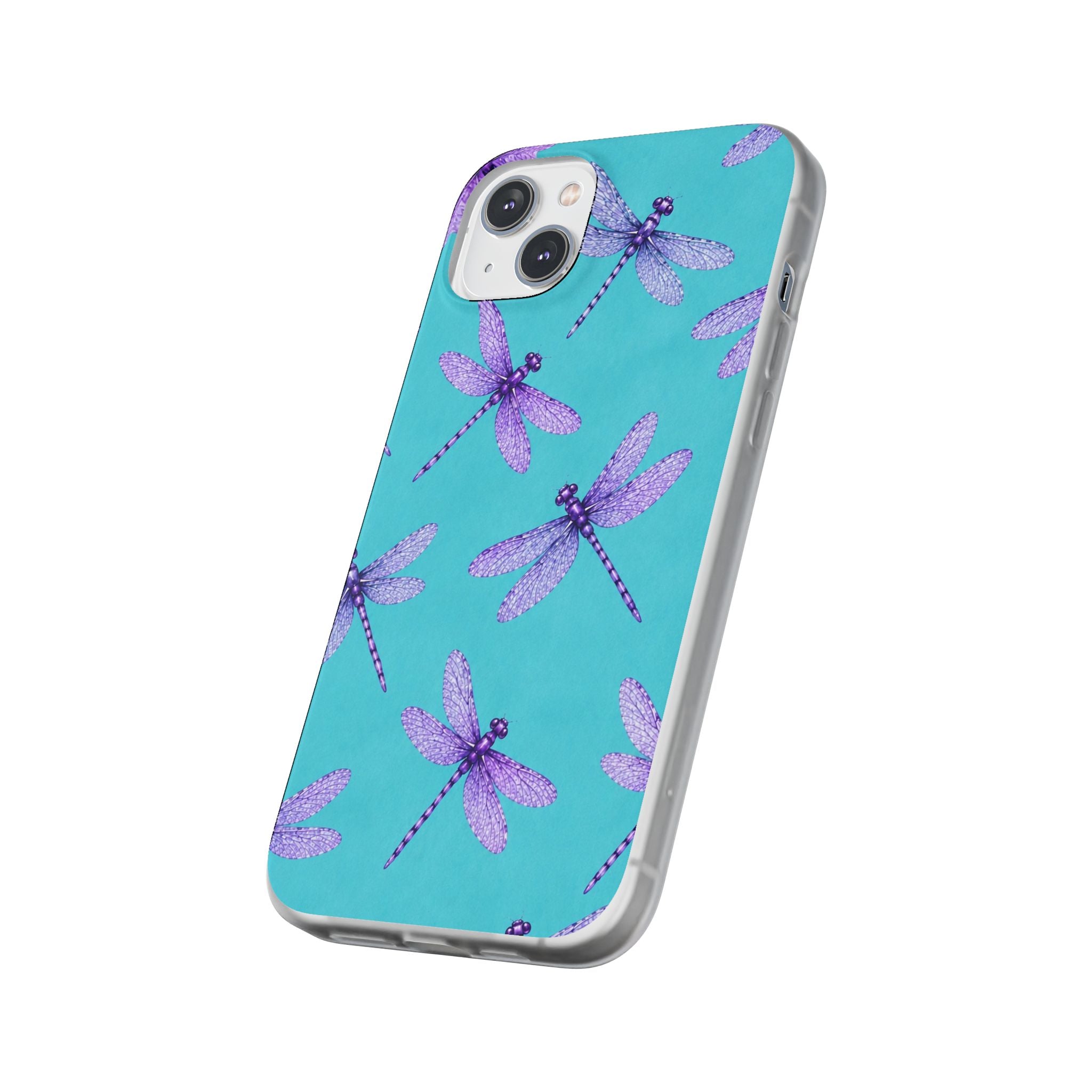 Turquoise Dragonfly Dreams – Flexi iPhone & Samsung Phone Case
