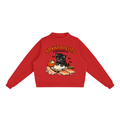 Spooky Biscuits Essential Fleece Mock-Neck Crew Sweatshirt