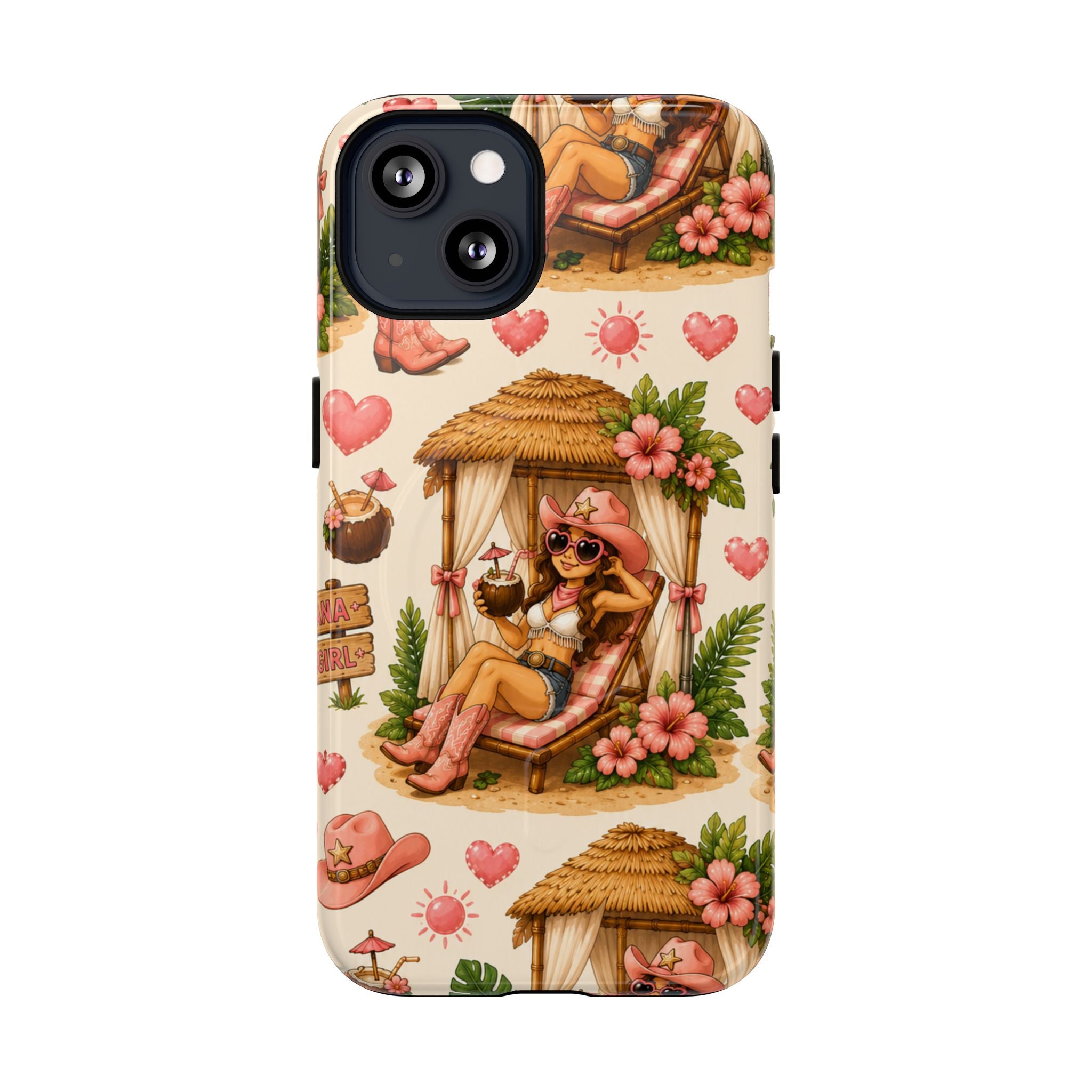 Cabana Cowgirl- Tough Magnetic Phone Case