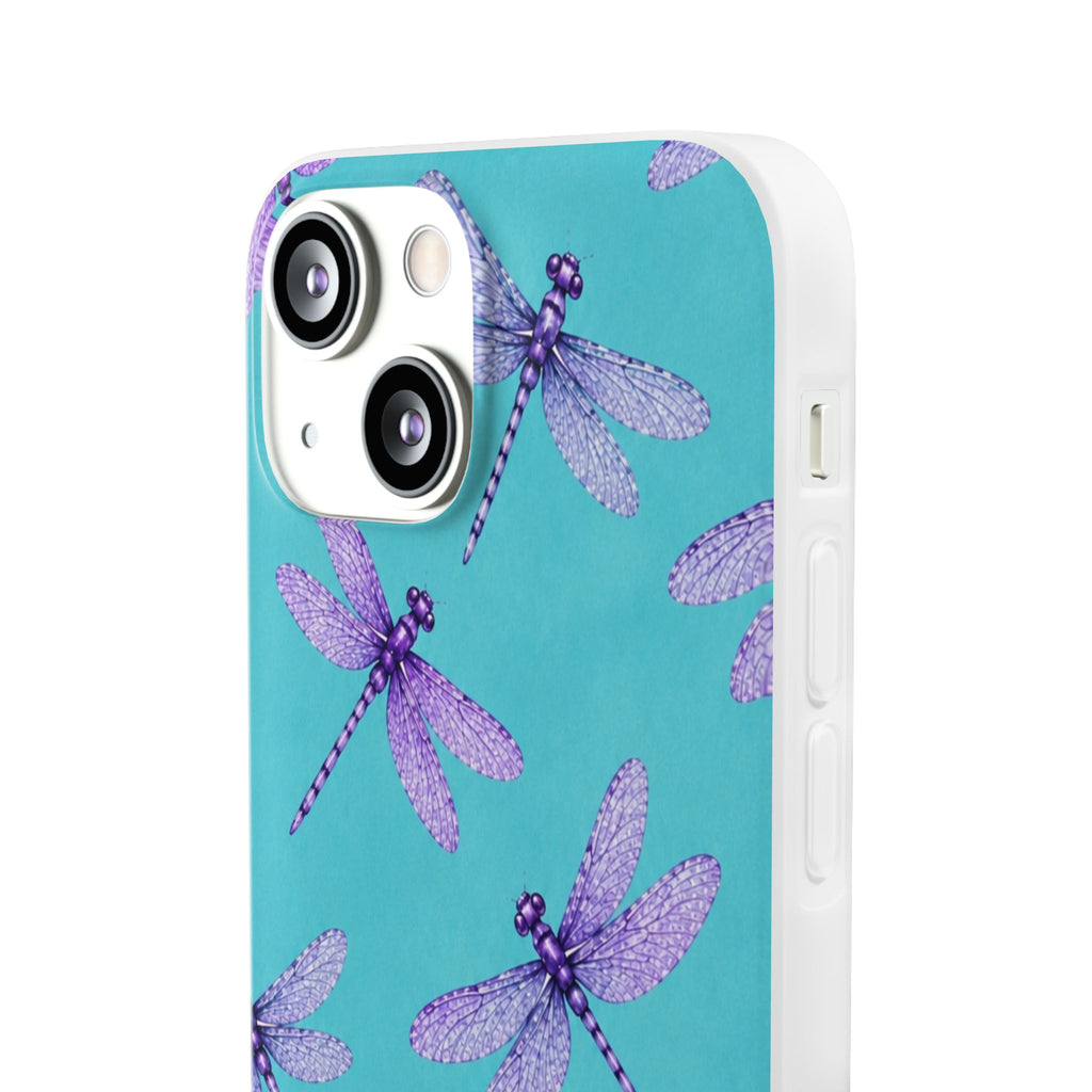 Turquoise Dragonfly Dreams – Flexi iPhone & Samsung Phone Case