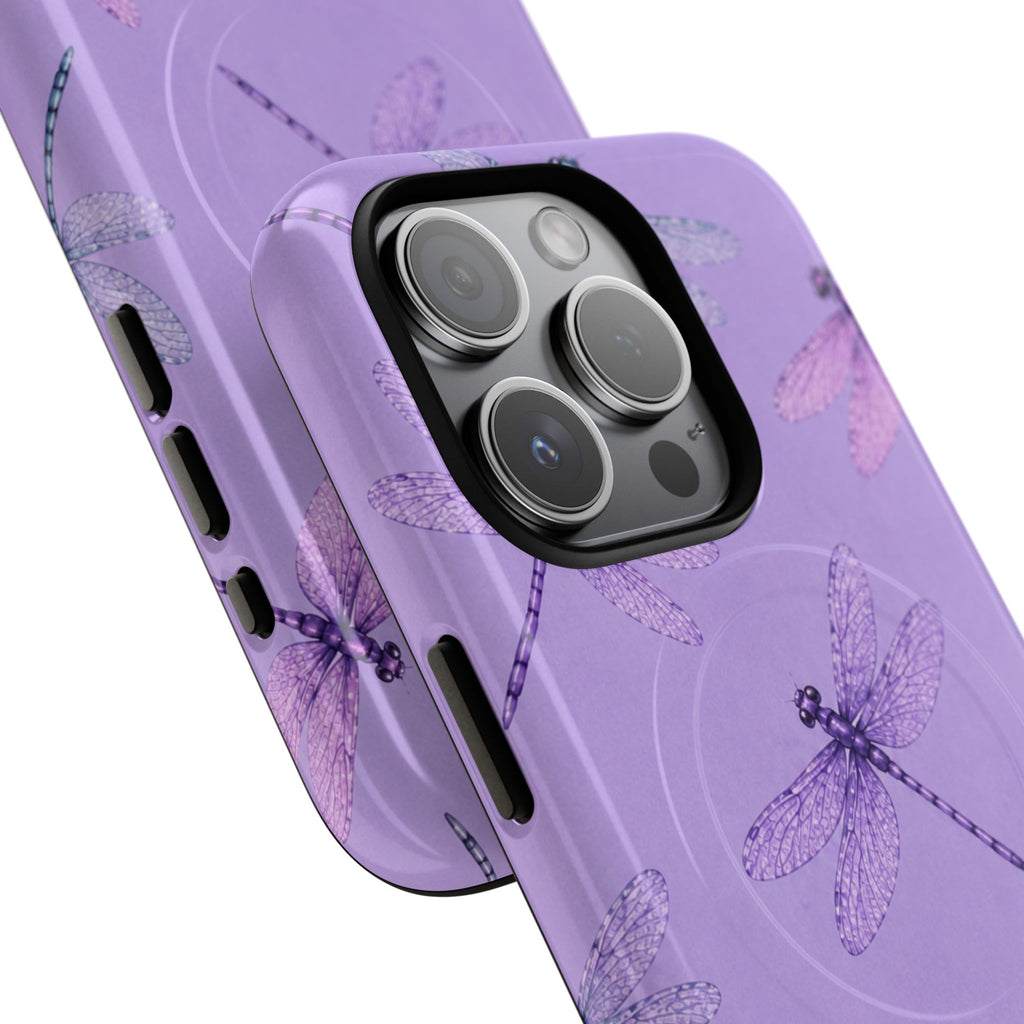 Lavender Dragonfly Dreams – Tough Magnetic Phone Case