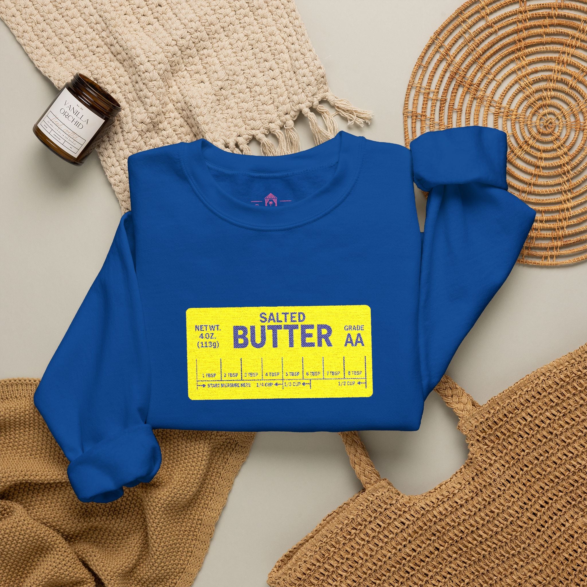 Butter Me Up In The Cabana – Embroidered Sweatshirt