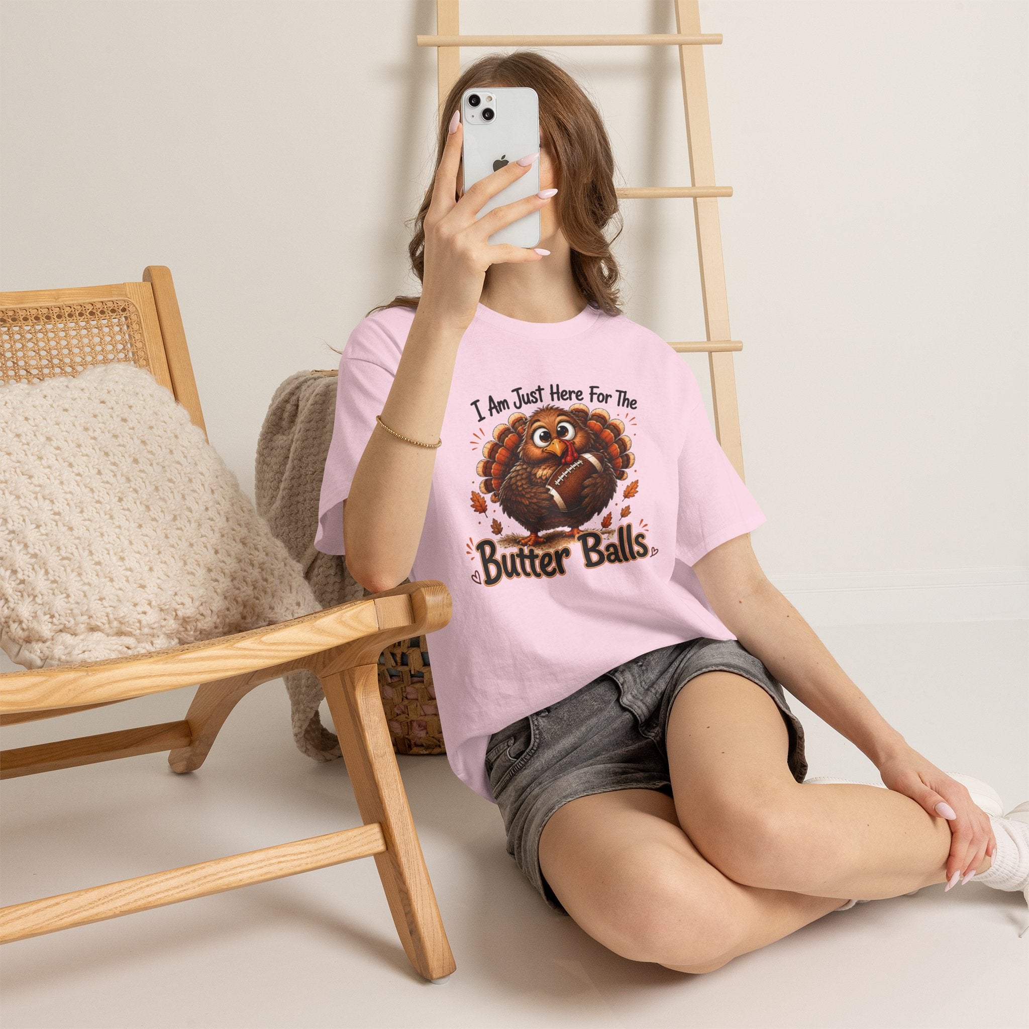 I Am Just Here For The Butter Balls – Thanksgiving Tee
