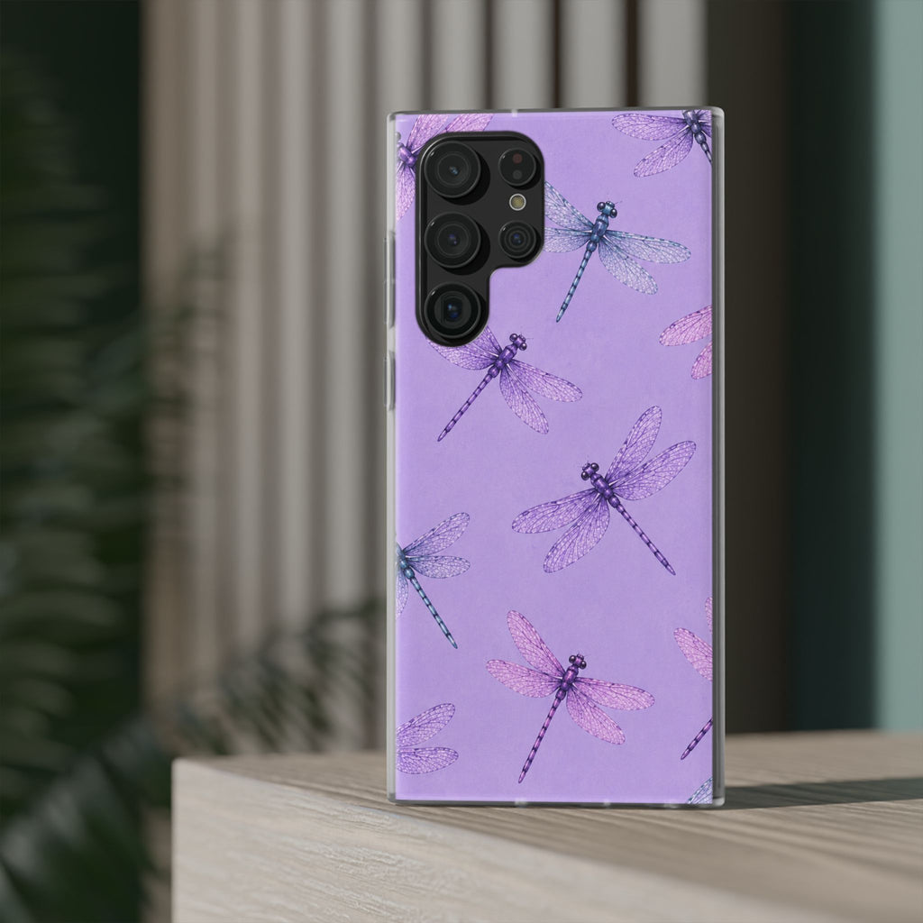Lavender Dragonfly Dreams-Flexi iPhone & Samsung Phone Case