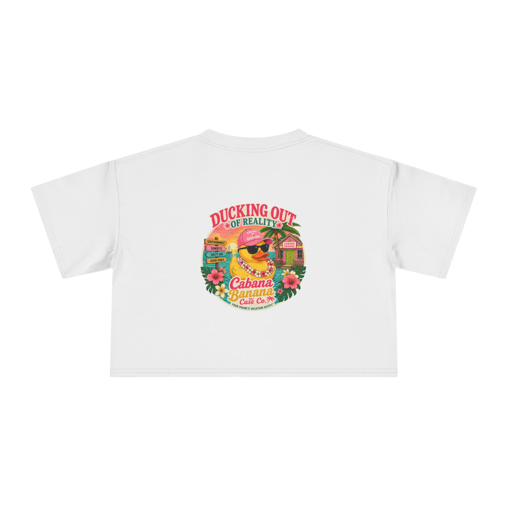 Ducking Out of Reality-Crop Tee Shirt