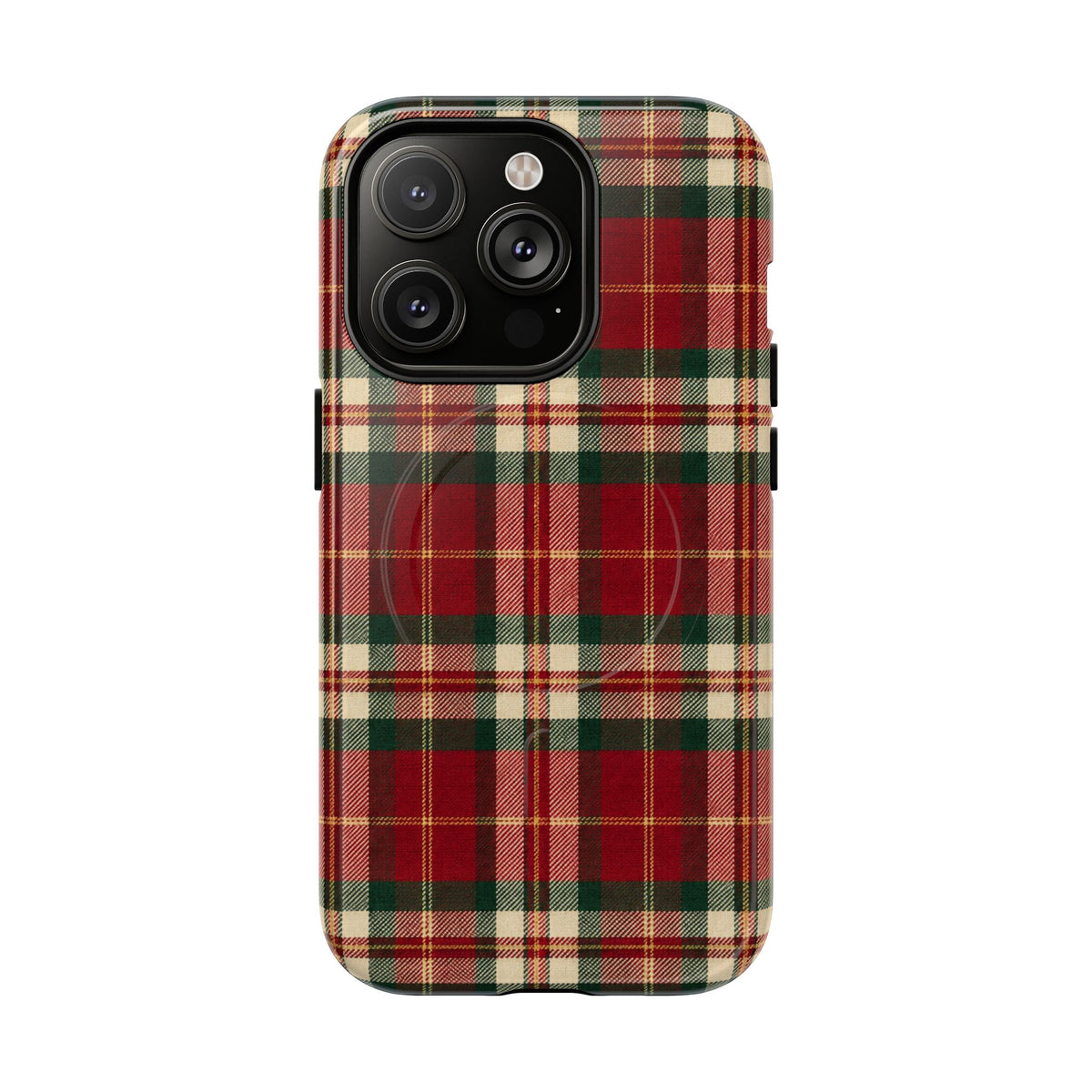 Christmas at the Cabana Plaid -Tough Magnetic Phone Case