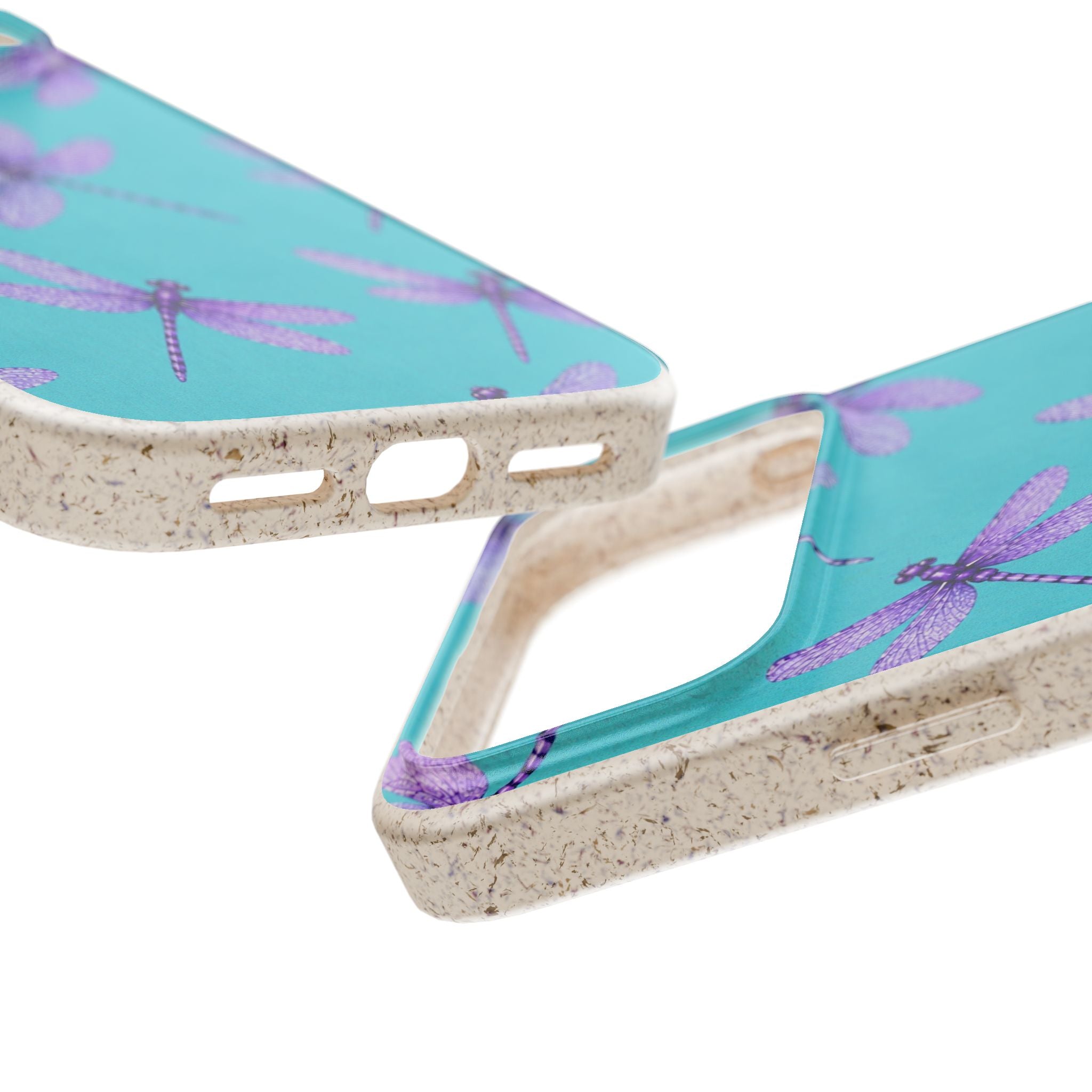 Turquoise Dragonfly Dreams — Eco-Friendly Biodegradable Phone Case