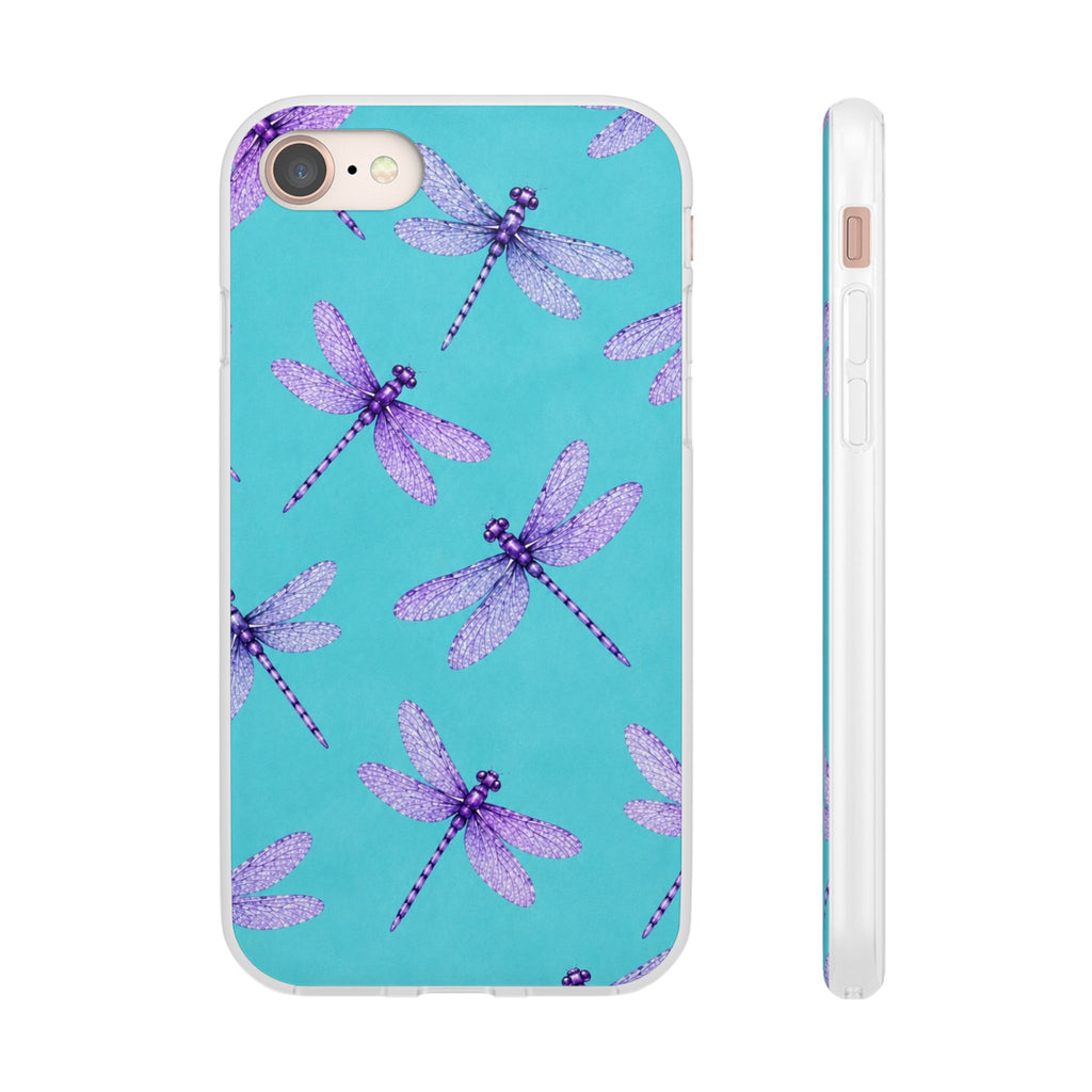 Turquoise Dragonfly Dreams – Flexi iPhone & Samsung Phone Case