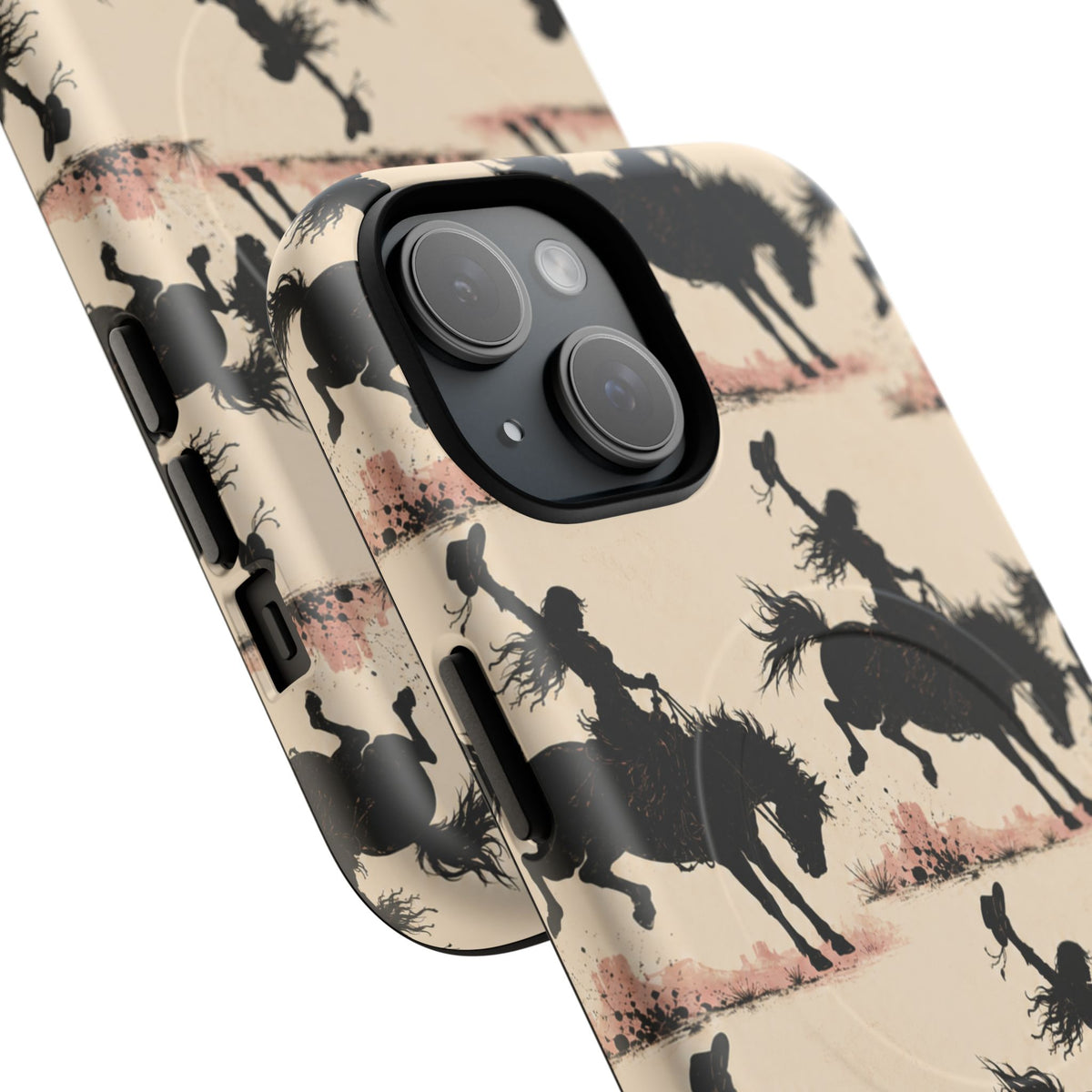 Cowgirl Silhouette Tough Magnetic Phone Case
