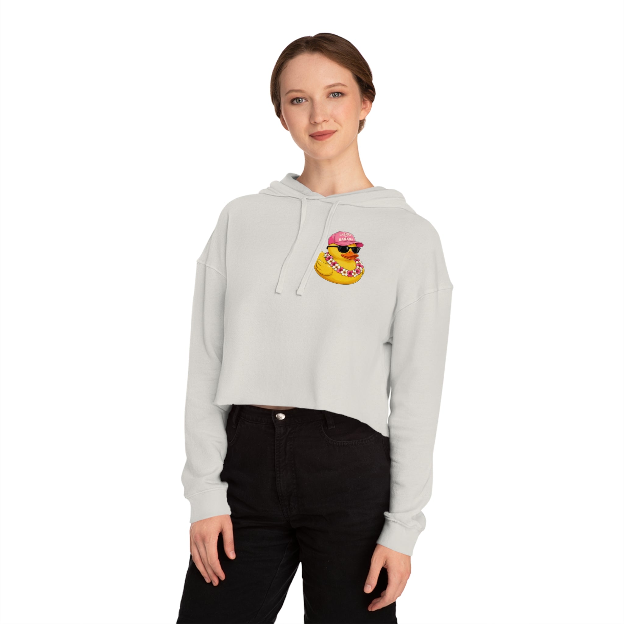 Ducking Out of Reality-Cropped Hoodie