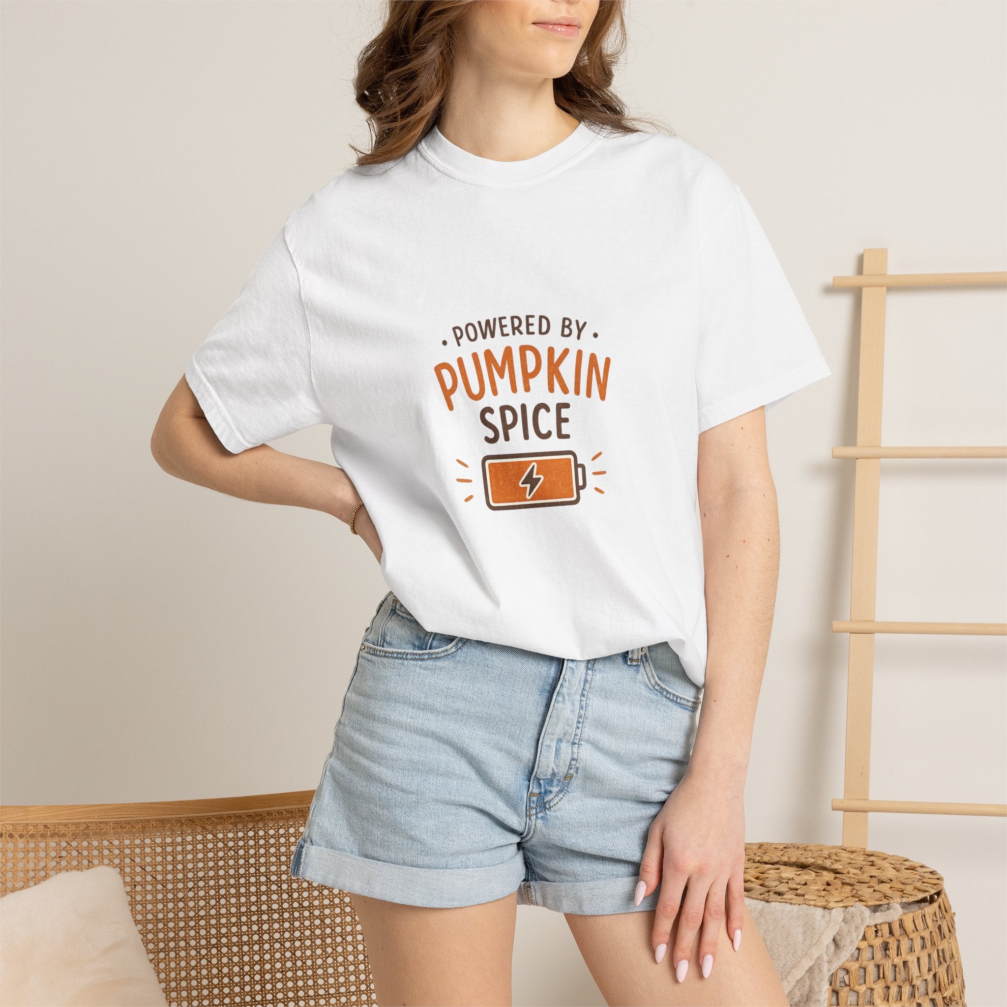 Powered by Pumpkin Spice – Comfort Colors® Tee