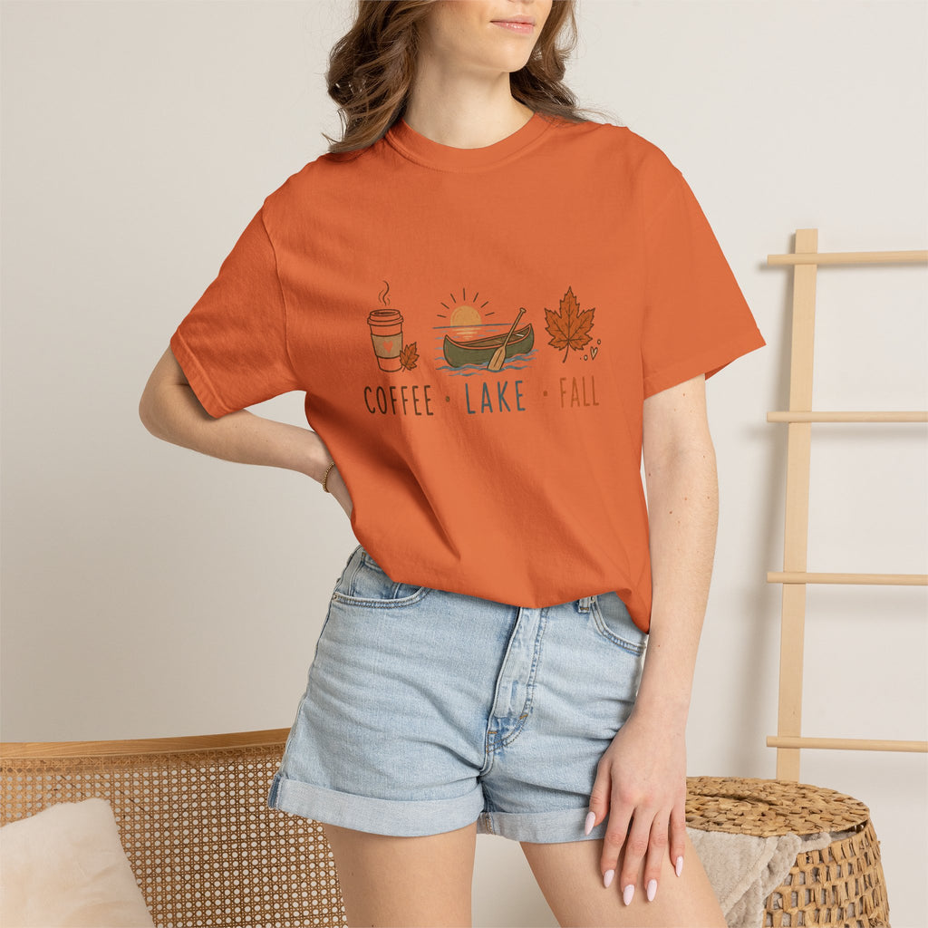 Coffee • Lake • Fall –T-Shirt