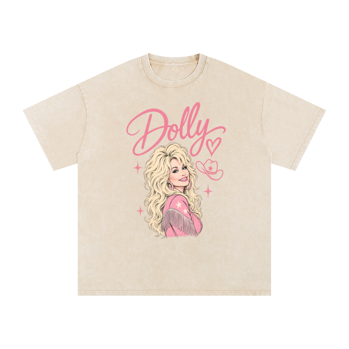 Dolly Snow Washed Oversized Cotton T-Shirt