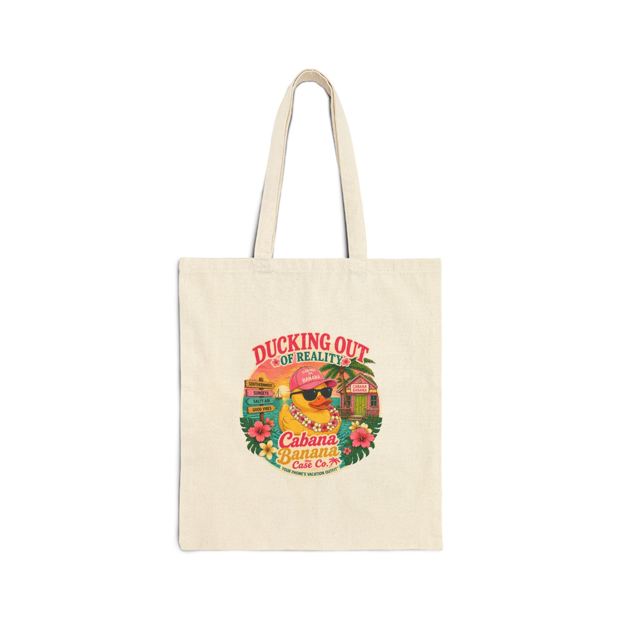 Ducking Out of Reality- Canvas Tote Bag