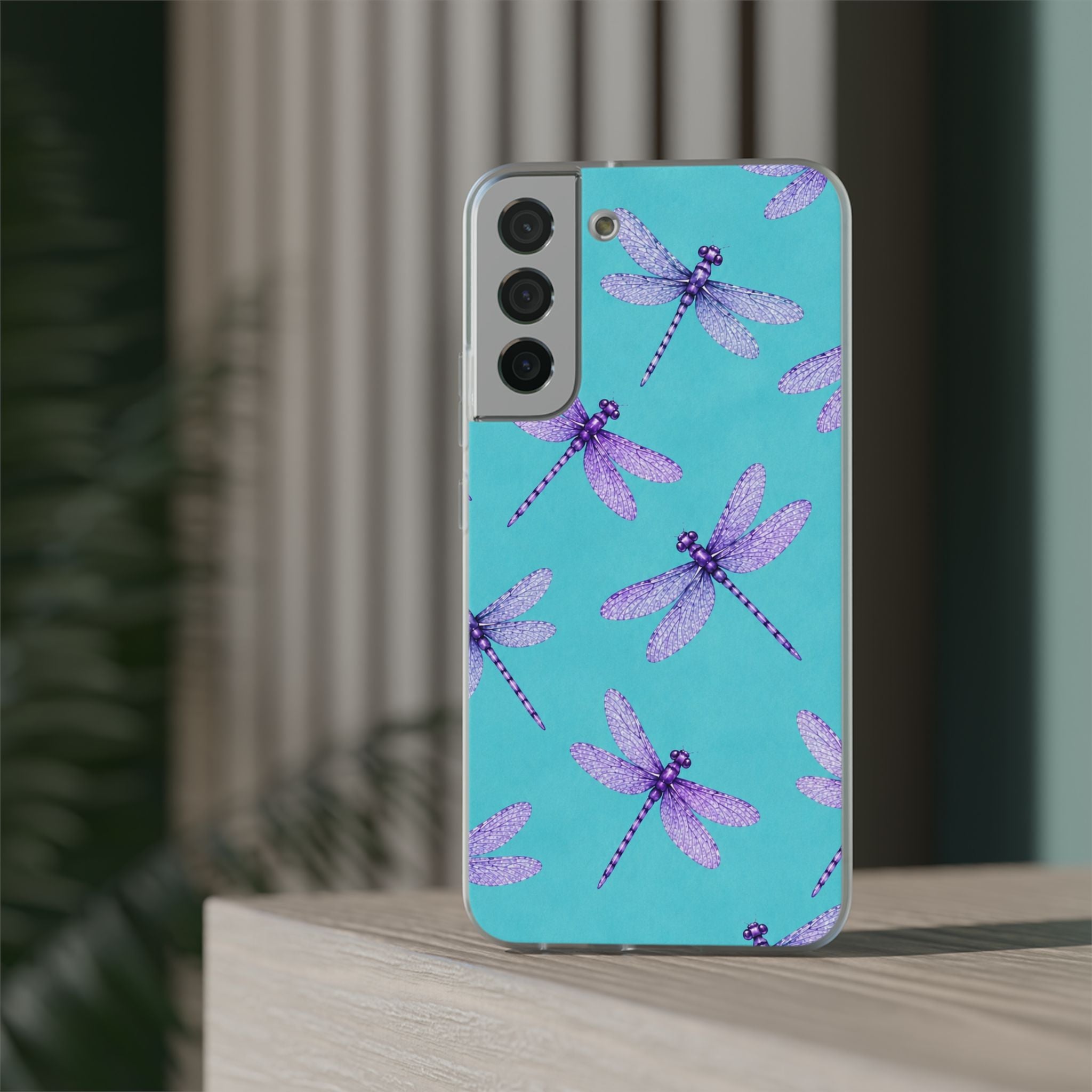 Turquoise Dragonfly Dreams – Flexi iPhone & Samsung Phone Case