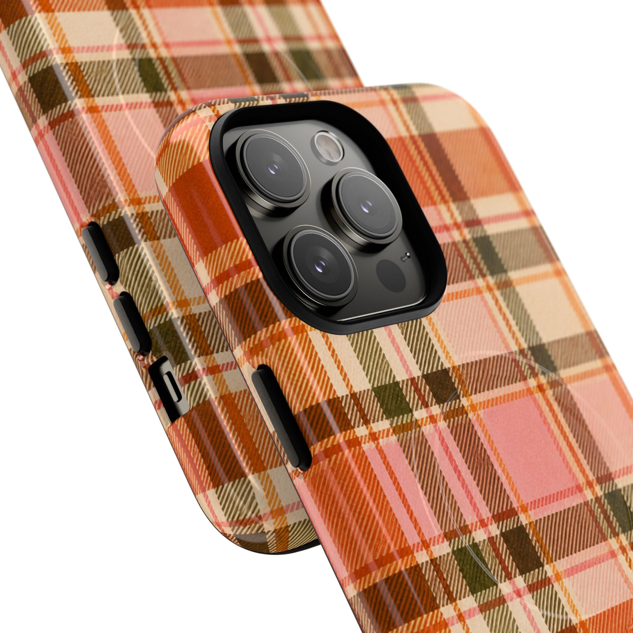 Hello Fall Plaid -Tough Magnetic Phone Case