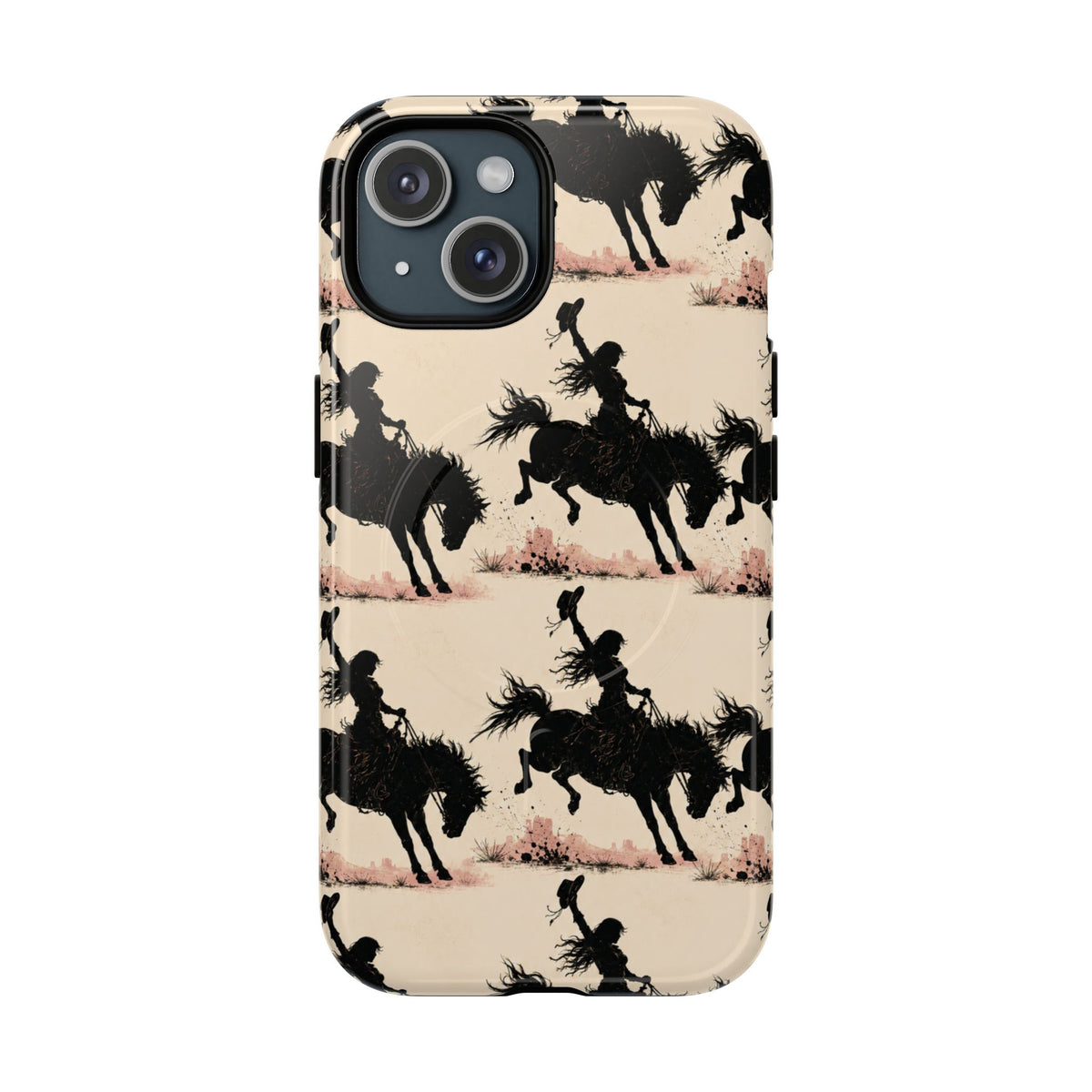 Cowgirl Silhouette Tough Magnetic Phone Case
