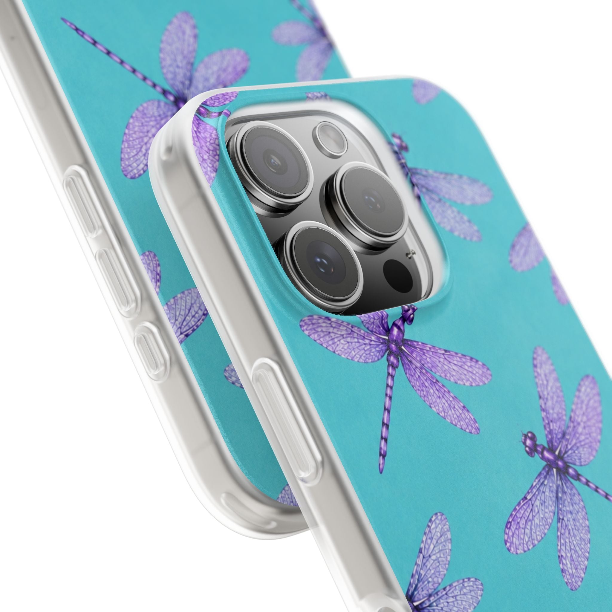 Turquoise Dragonfly Dreams – Flexi iPhone & Samsung Phone Case