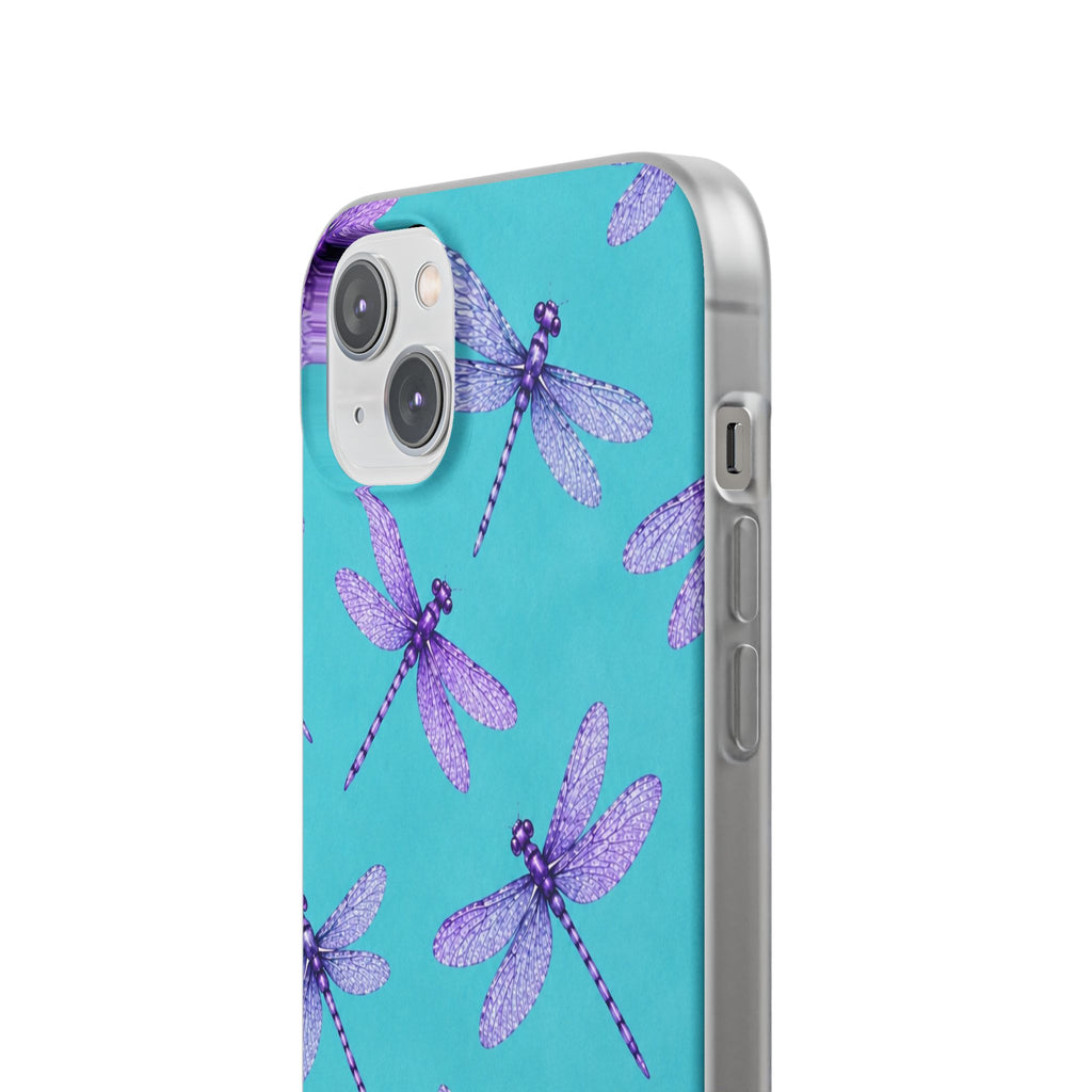 Turquoise Dragonfly Dreams – Flexi iPhone & Samsung Phone Case