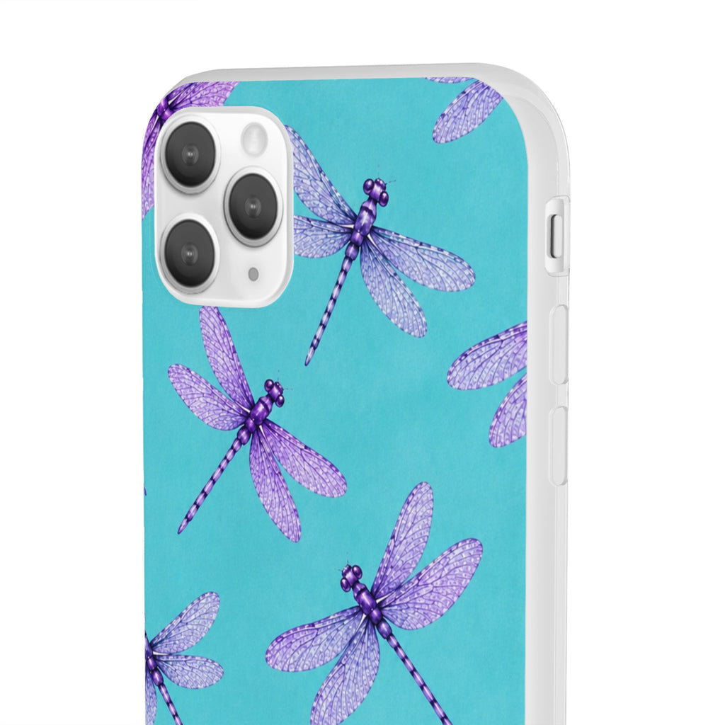 Turquoise Dragonfly Dreams – Flexi iPhone & Samsung Phone Case