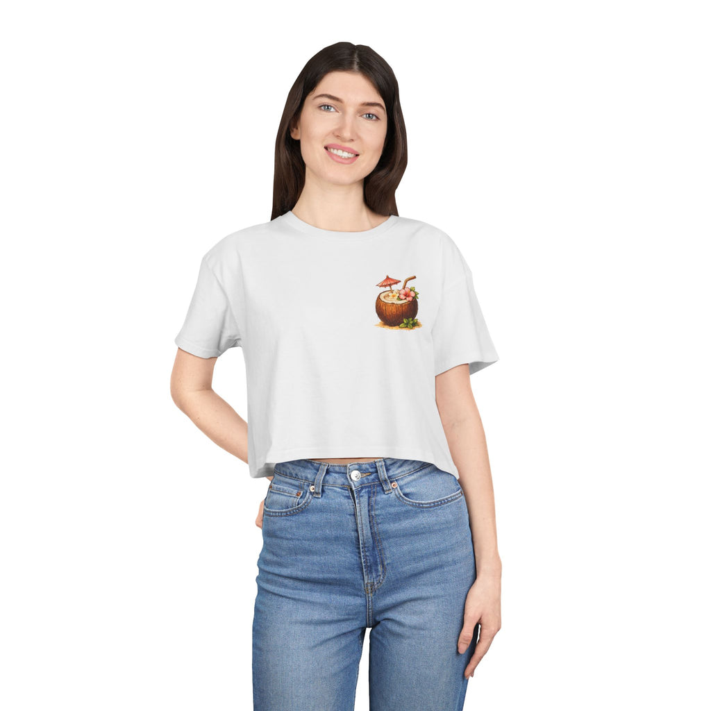 Cabana Cowgirl Crop Tee