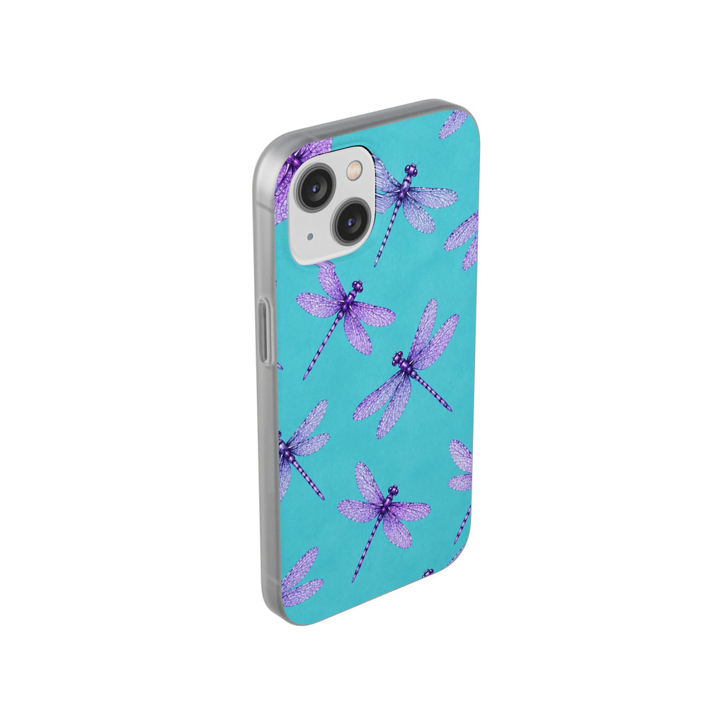 Turquoise Dragonfly Dreams – Flexi iPhone & Samsung Phone Case